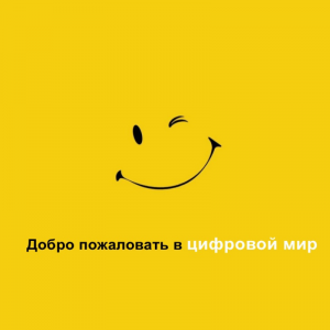 Добро пожаловать  в ЦИФРОВОЙ МИР.